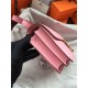 Hermes Mini Constance 18cm/24cm Epsom Bag Silver/Gold Metal Pink High