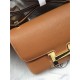 Hermes Mini Constance 18cm/24cm Epsom Bag Silver/Gold Metal Tan High