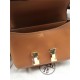 Hermes Mini Constance 18cm/24cm Epsom Bag Silver/Gold Metal Tan High