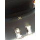 Hermes Mini Constance 18cm/24cm Epsom Bag Silver/Gold Metal Black High