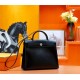 Hermes Herbag 31 bag Canvas and Leather Black High