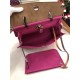 Hermes Herbag 31 bag Canvas and Leather Fuchsia High