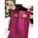 Hermes Herbag 31 bag Canvas and Leather Fuchsia High