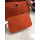 Hermes Herbag 31 bag Canvas and Leather Orange High