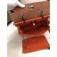 Hermes Herbag 31 bag Canvas and Leather Orange High