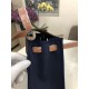 Hermes Herbag 31 bag Canvas and Leather Navy High