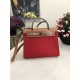 Hermes Herbag 31 bag Canvas and Leather Red High