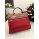 Hermes Herbag 31 bag Canvas and Leather Red High