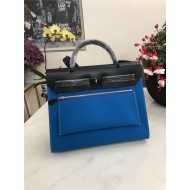 Hermes Herbag 31 bag Canvas and Leather Royal Blue High