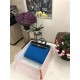 Hermes Herbag 31 bag Canvas and Leather Royal Blue High