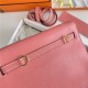 Hermes Kelly Danse 22cm Evercolor WAX Rose eLipstick Gold Metal High