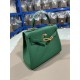 Hermes Kelly 25/28cm Retourne Bag Togo Leather In Malachite WAX High