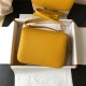 Hermes Mini Constance 18cm/24cm Epsom Bag Silver/Gold Metal Yellow High