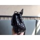 Valentino Spike Small Bag Crinkled Lambskin Black High