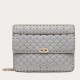 Valentino Large Spike Bag Lambskin In Pale Blue High