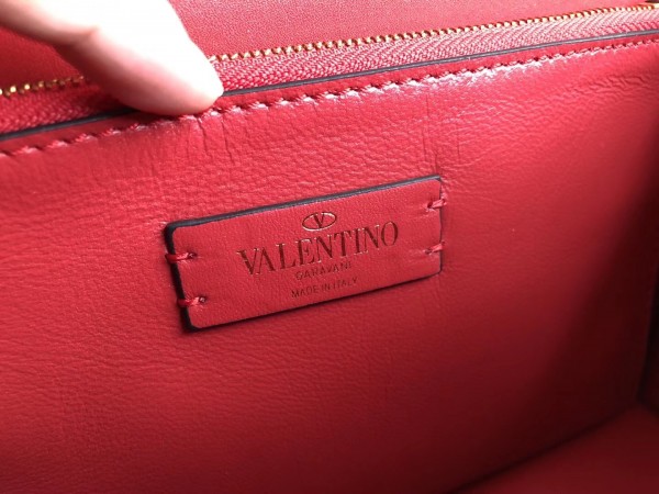 Valentino Medium Vlock Shoulder Bag In Black Calfskin High