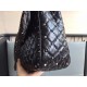 Valentino Large Spike Bag Crinkled Lambskin High