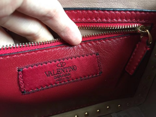 Valentino Spike Medium Bag Lambskin Poudre High