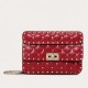 Valentino Spike Small Bag Lambskin Red High