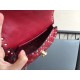 Valentino Spike Small Bag Lambskin Red High