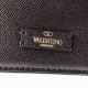 Valentino Vsling Large Shoulder Bag In Black Grainy Calfskin High