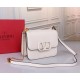 Valentino Small Vsling Shoulder Bag In White Calfskin High