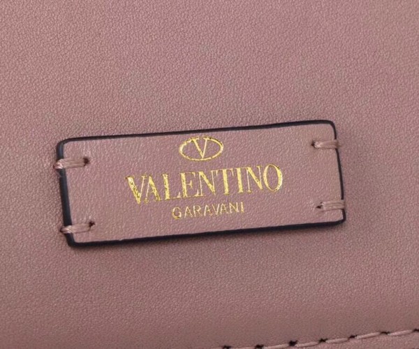 Valentino Small Vsling Shoulder Bag In Nude Calfskin High