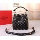 Valentino Small Spike Bucket Bag Noir High