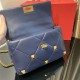 Valentino GARAVANI ROMAN STUD NAPPA CHAIN BAG Dark Blue High