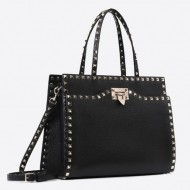 Valentino Black Medium Top Handle Bag High