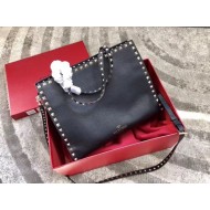 Valentino Black Medium Top Handle Bag High