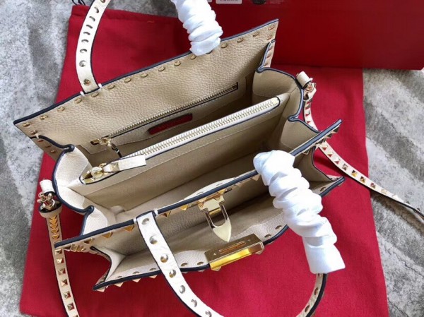 Valentino White Small Top Handle Bag High