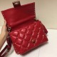 Valentino Garavani Quilted Candystud Top Handle Bag Red High