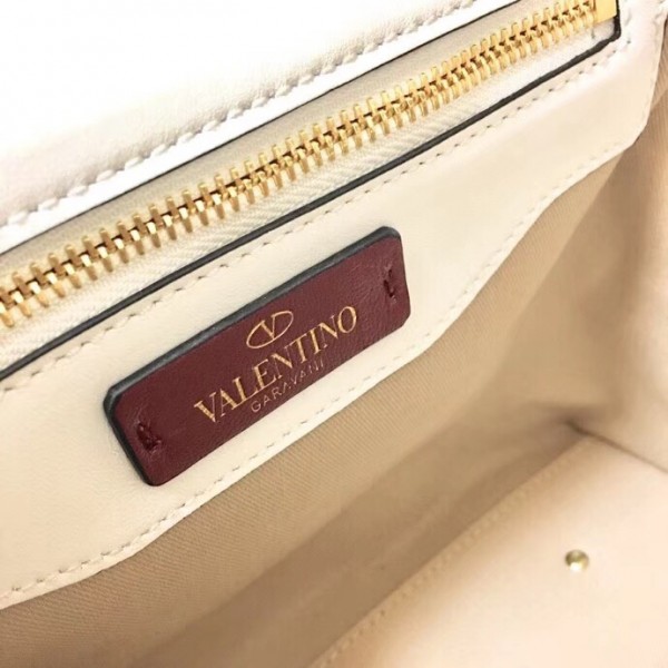 Valentino Garavani Quilted Candystud Bag White VLTN High