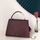 Valentino Vsling Handbag In Bordeaux Grainy Calfskin High