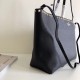 Valentino Large Shopping Bag In Black Leather High