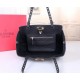 Valentino Small Tote In Black Grain Calfskin High