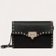 Valentino Small Crossbody Bag In Black Grained Leather High