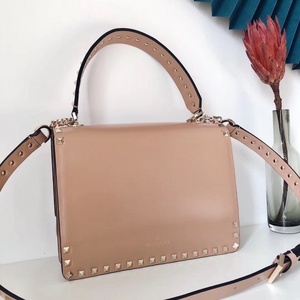 Valentino Crossbody Bag In Nude Calfskin High