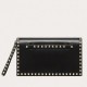 Valentino Medium Clutch In Black Calfskin High