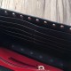 Valentino Spike Chain Clutch Lambskin  In Black High