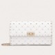 Valentino Spike Chain Clutch Lambskin  In White High