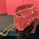 Valentino GARAVANI ROMAN STUD NAPPA CHAIN BAG Red High