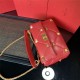 Valentino GARAVANI ROMAN STUD NAPPA CHAIN BAG Red High