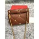 Valentino GARAVANI ROMAN STUD NAPPA CHAIN BAG Tan High