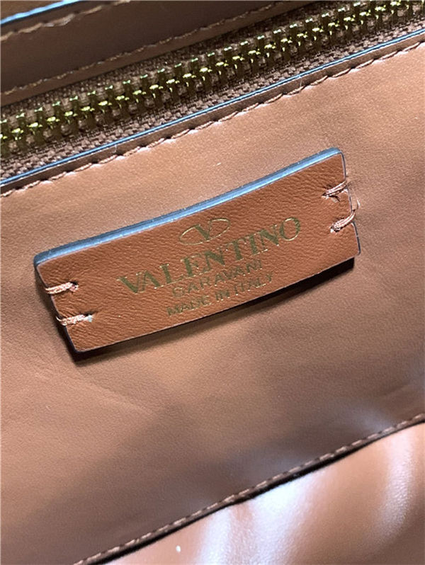 Valentino GARAVANI ROMAN STUD NAPPA CHAIN BAG Tan High