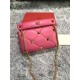 Valentino GARAVANI ROMAN STUD NAPPA CHAIN BAG Fuchsia High