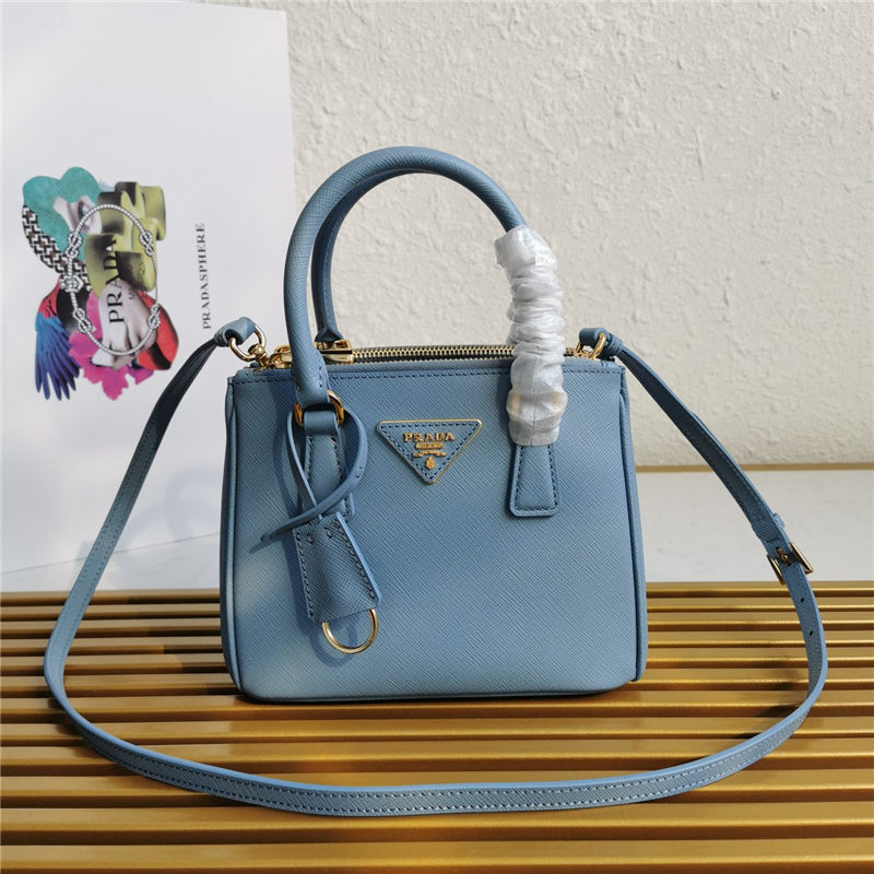 Prada Galleria Saffiano leather micro-bag Blue High