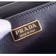 Prada Cahier Shoulder Bag In Black Leather High