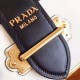 Prada Cahier Shoulder Bag In White/Black Leather High